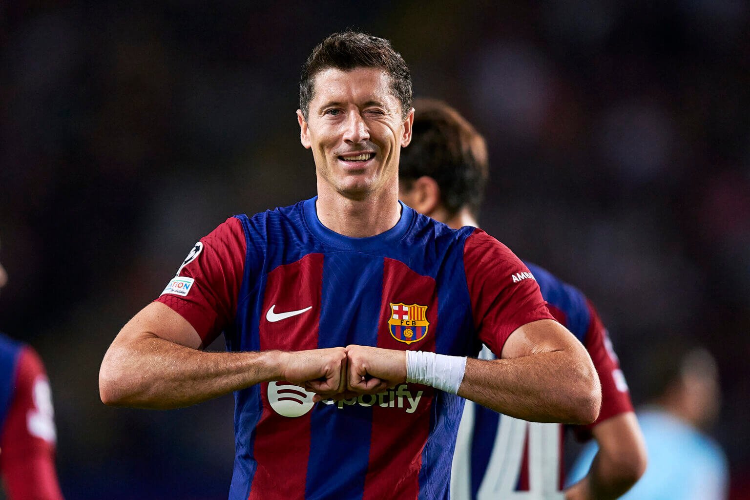 Robert Lewandowski snub his 16-year-old team-mate? Barcelona striker answers fan wrath at footage which seemed to show him dismissing a high-five from a youngster after he neglected to pass to him Robert Lewandowski has hit back