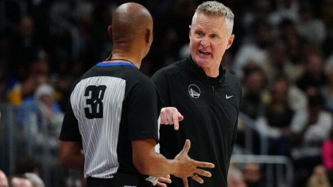 Steve Kerr, Stephen Curry blast 'disgusting' officiating after Nikola Jokić hits 18 FTs in Warriors' loss to Nuggets