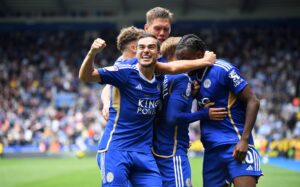  Harry Winks gives the Foxes a 94th-minute winner to increase their advantage at the top of the Championship. Harry Winks gives the Foxes a 94th-minute winner to increase their advantage at the top of the Championship.