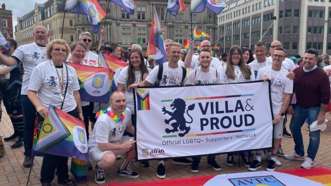 Aston Villa is a proud supporter of the Rainbow Laces