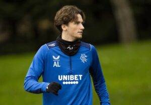 Alex Lowry reunited with Rangers staff after Hearts blow