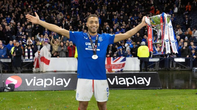 What Rangers striker Cyriel Dessers said about 'living legend' James Tavernier after Viaplay Cup triumph