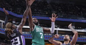 Sizzling Celtics bounce back behind balanced scoring, dominate Kings 144-119