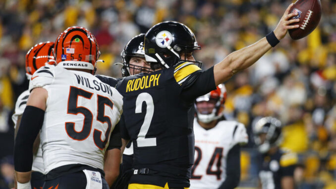 Rudolph saves Christmas as Steelers rout Bengals; Bills pip Chargers at death Rudolph saves Christmas as Steelers rout Bengals; Bills pip Chargers at death