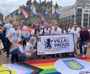 Aston Villa is a proud supporter of the Rainbow Laces