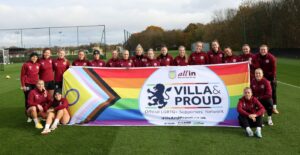 Aston Villa is a proud supporter of the Rainbow Laces