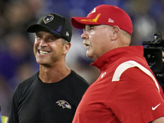 The AFC title game will bring together former Philadelphia coaches Andy Reid and John Harbaugh for a reunion.