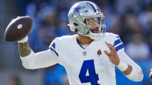 Dak Prescott of the Cowboys is a finalist for the 2023 MVP.