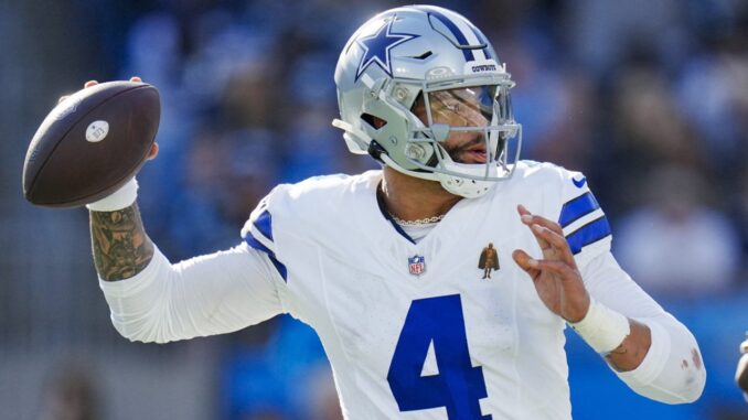 Dak Prescott of the Cowboys is a finalist for the 2023 MVP.