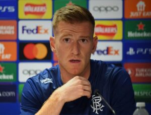 Rangers' Michael Beale and Steven Gerrard respond to Steven Davis' growth at Ibrox today