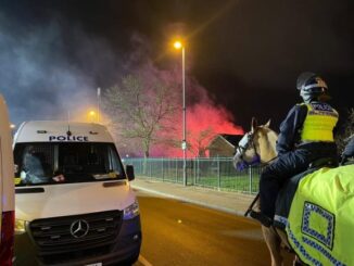 Following Legia Warsaw fans' charges for disrupting the Aston Villa match, a West Mercia officer describes his injuries.