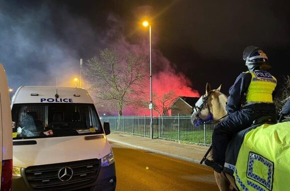 Following Legia Warsaw fans' charges for disrupting the Aston Villa match, a West Mercia officer describes his injuries.