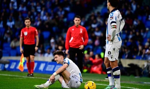 Kieran Tierney suffers fresh injury blow as Scotland star limps out of Real Sociedad match