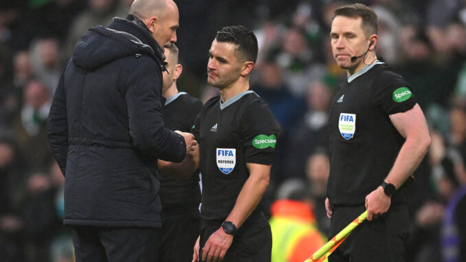 Rangers told to forget Willie Collum demand over Celtic penalty row as ex-ref says 'it's not up you'