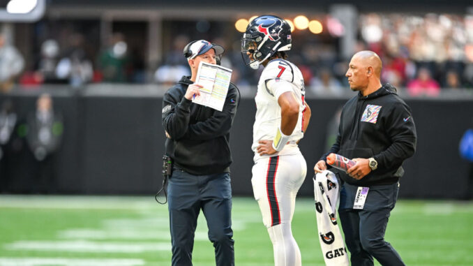 Texans OC Bobby Slowik talks with the Falcons; there may be two more