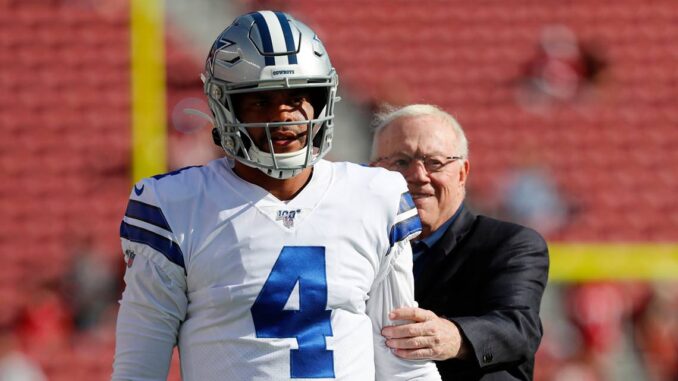 Jerry Jones says he believes in Dak Prescott, but how much is that worth?