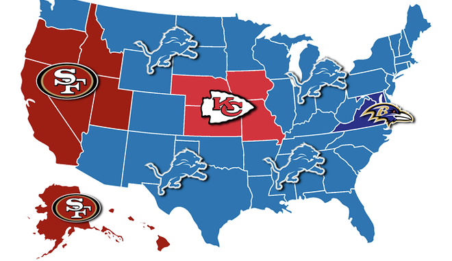 New fan map shows the Detroit Lions really are America’s team