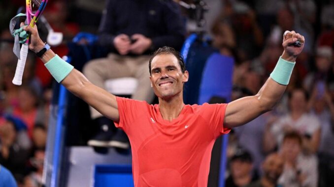 Nadal roars to victory in singles comeback