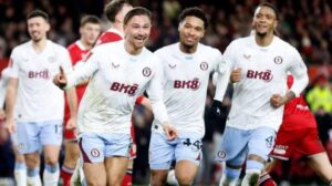 Matty Cash jokes team-mates can 'stump up' after late Aston Villa winner