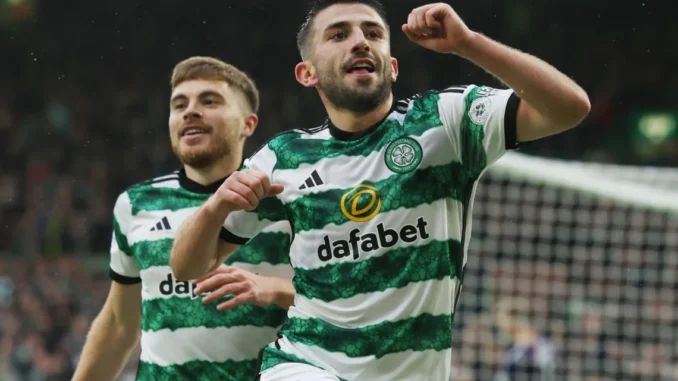 Greg Taylor and Caoimhin Kelleher react as 26-year-old makes next move after Celtic exit