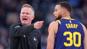 Trade in view as WarriorsCoach Steve Kerr Offers
Different View on Steph
Curry’s Heir Apparent